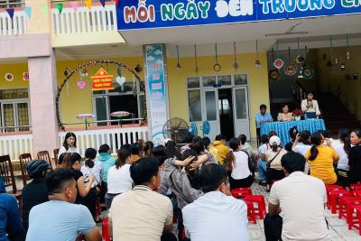 TRƯỜNG MN AN HẢI TỔ CHỨC HỘI NGHỊ  CHA MẸ HỌC SINH TRAO ĐỔI, TUYÊN TRUYỀN VỀ CHĂM SÓC, NUÔI DƯỠNG, GIÁO DỤC TRẺ NĂM HỌC 2024-2025